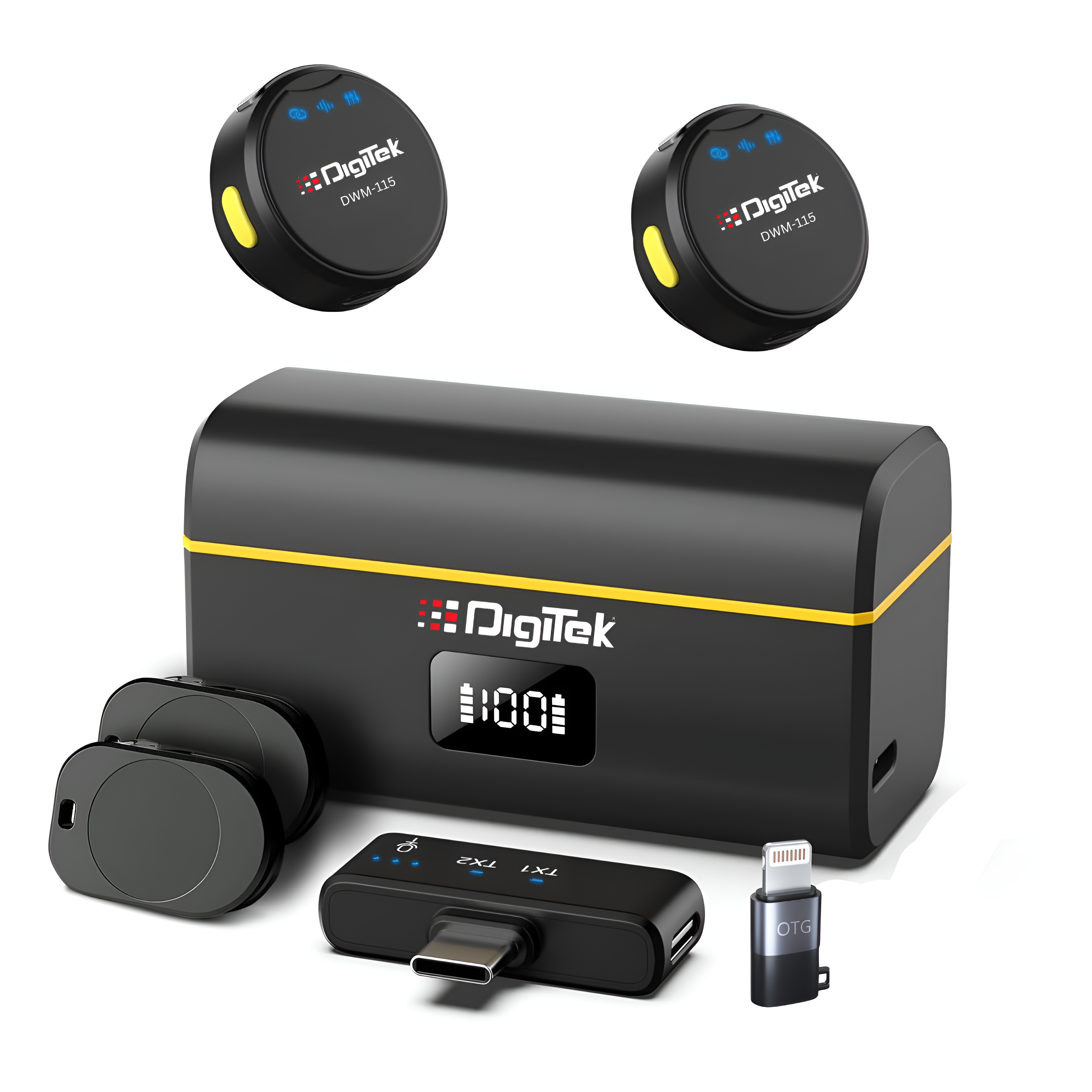 Digitek (DWM-115) 2-in-1 Wireless Microphone