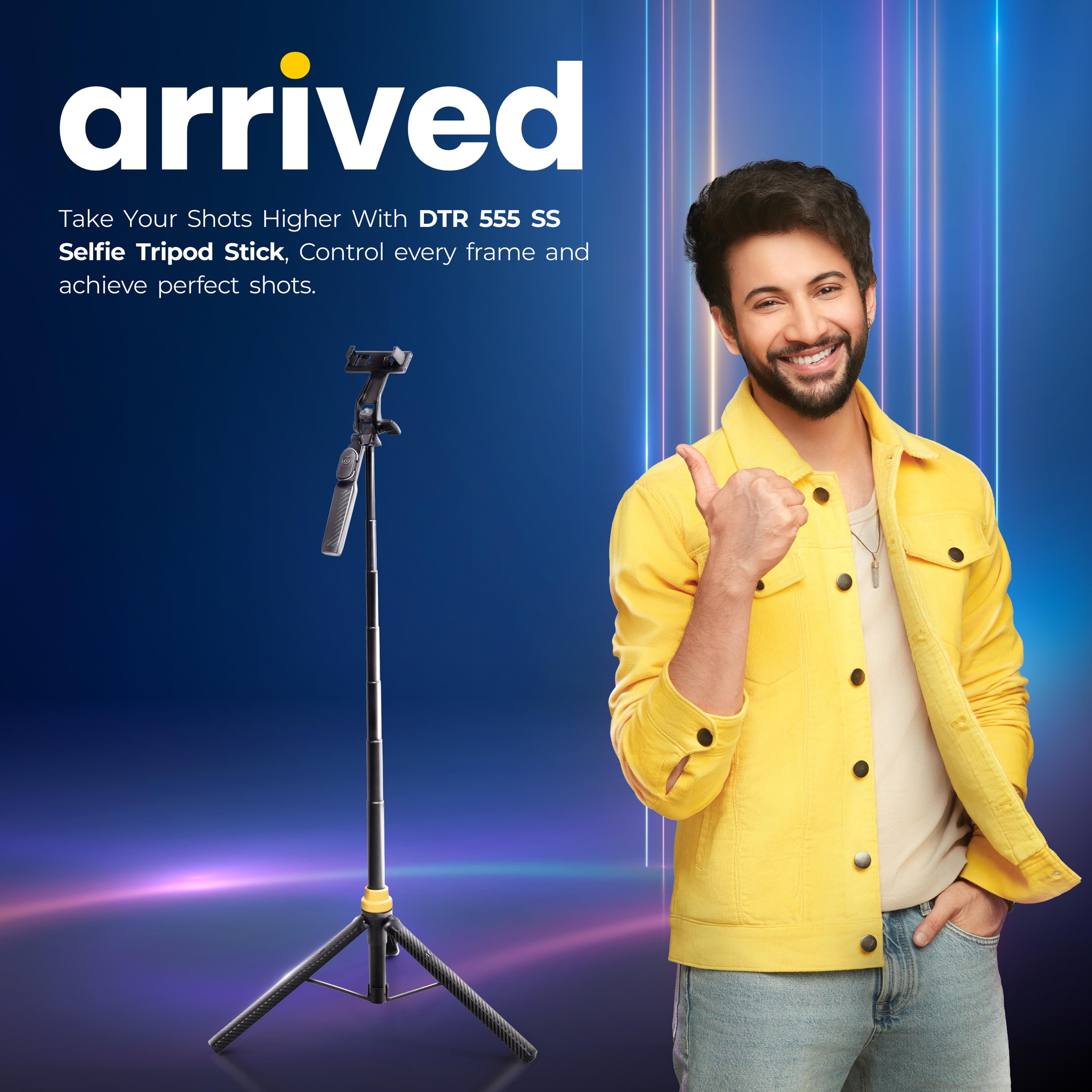 Digitek (DTR-555 SS) Foldable Tripod Selfie Stick for Smartphone & Action Cameras