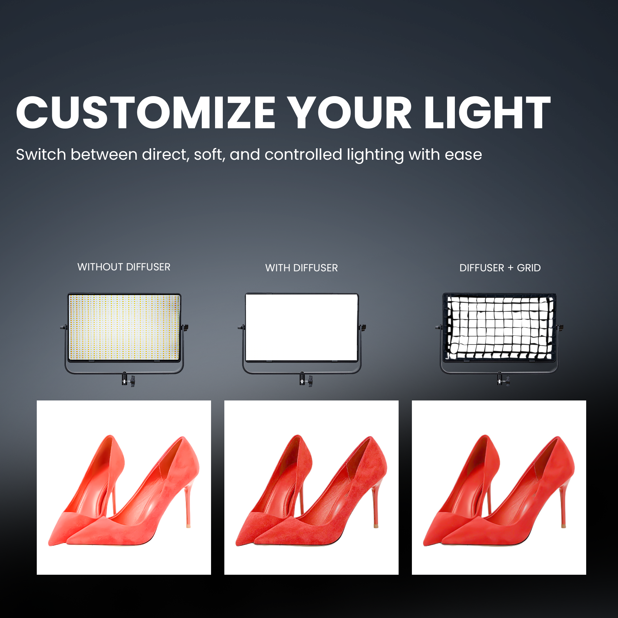 Digitek LED-D1500 Professional Flat Panel LED Video Light