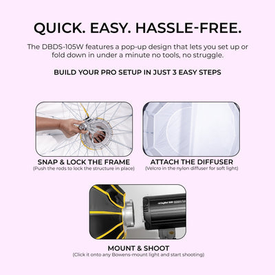 Digitek DBDS-105W Beauty Dish Softbox 105cm