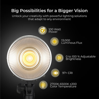 Digitek (DCL-100 WBC) 100W Bi-Color Continuous LED Light