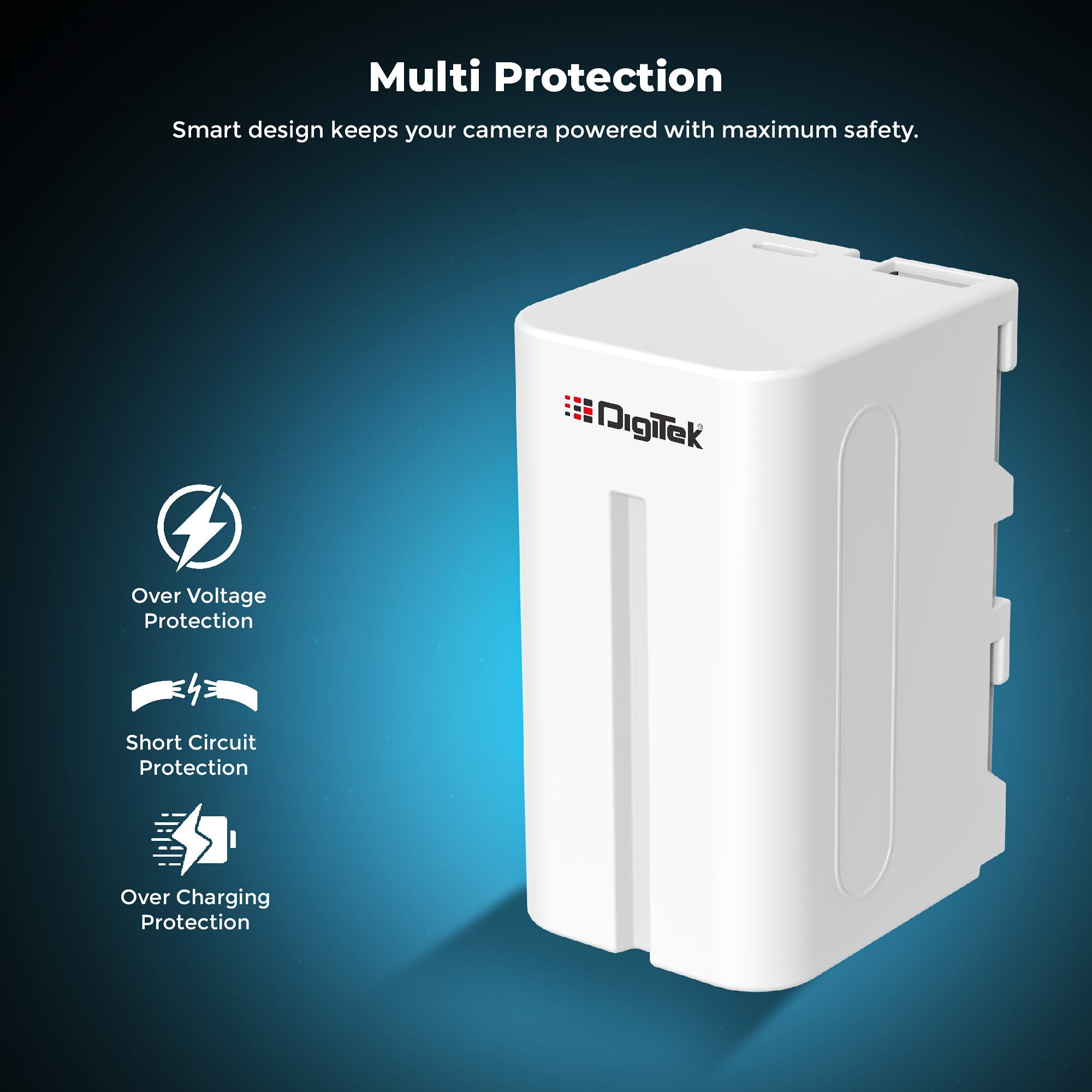 Digitek (NP-F970 C USB) 12000mAh Li-ion Battery for Sony