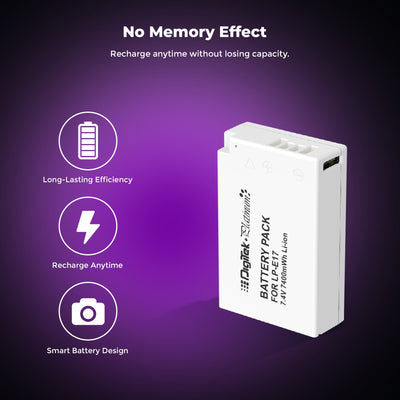 Digitek Platinum (LP-E17 Type C) 1250mAh Li-ion Battery for Canon Cameras