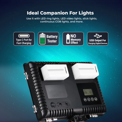 Digitek (NP-F970 C USB) 12000mAh Li-ion Battery for Sony