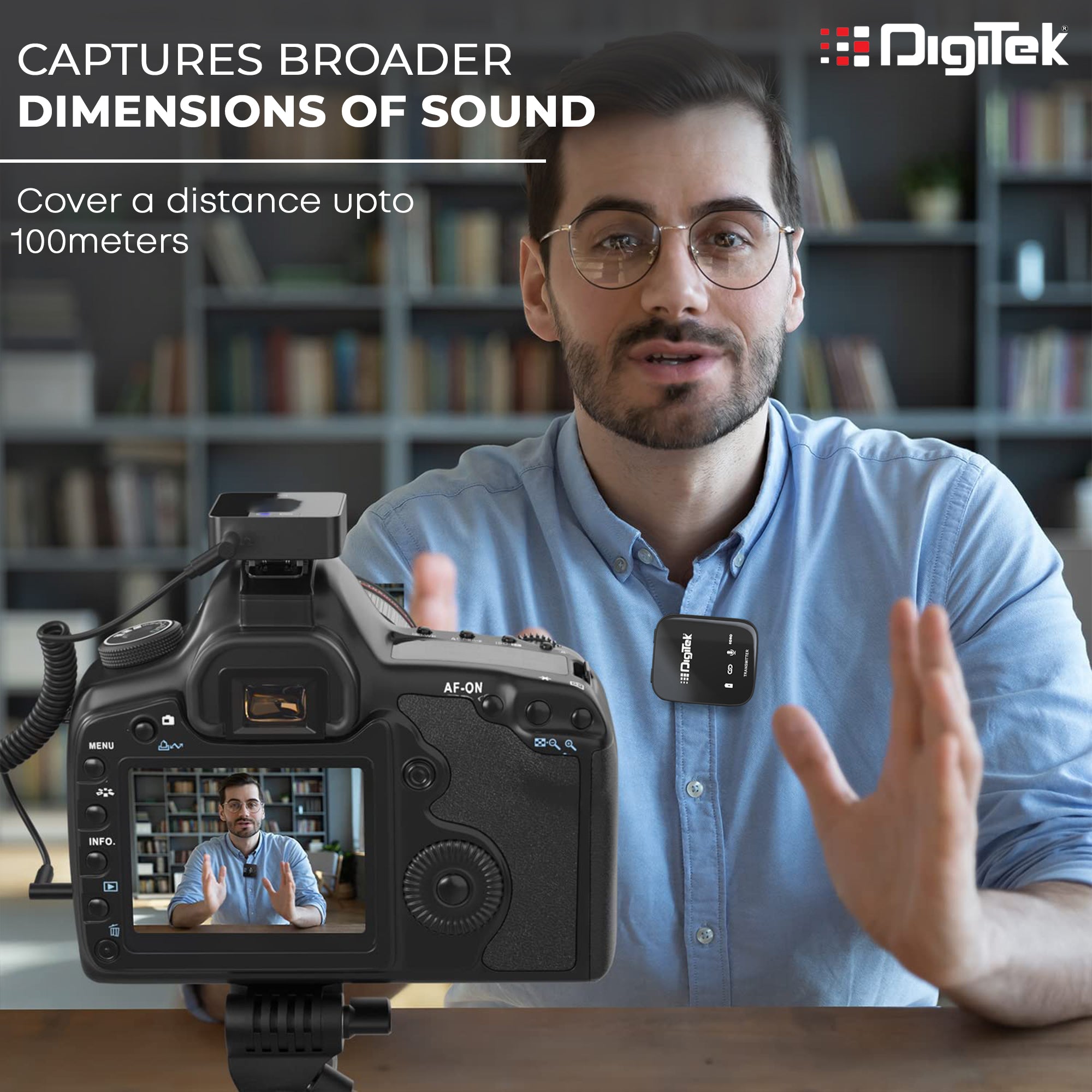 Digitek (DWM 101) 2 in 1 Wireless Microphone with ANC